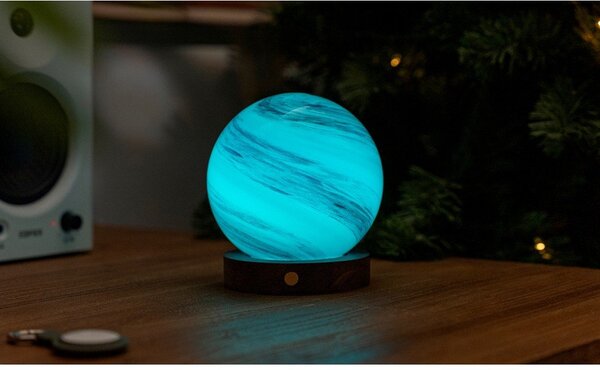 Кафява/в тъмно естествен цвят светлинна декорация с USB ø 12 cm Polar Cloud – Gingko