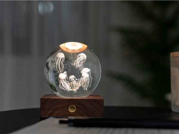 Тъмнокафява светлинна декорация с USB Amber – Gingko
