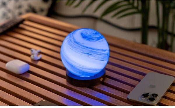 Кафява/в тъмно естествен цвят светлинна декорация с USB ø 8 cm Polar Cloud – Gingko