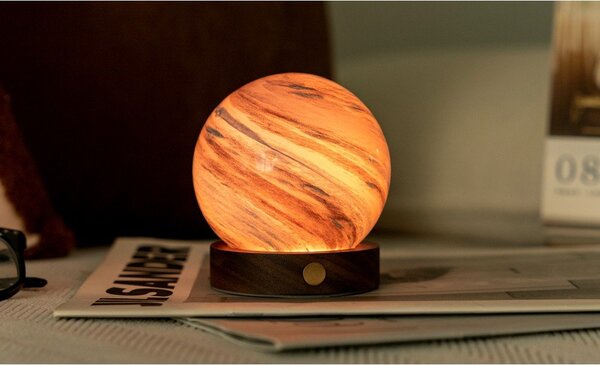 Кафява/в тъмно естествен цвят светлинна декорация с USB ø 8 cm Polar Cloud – Gingko
