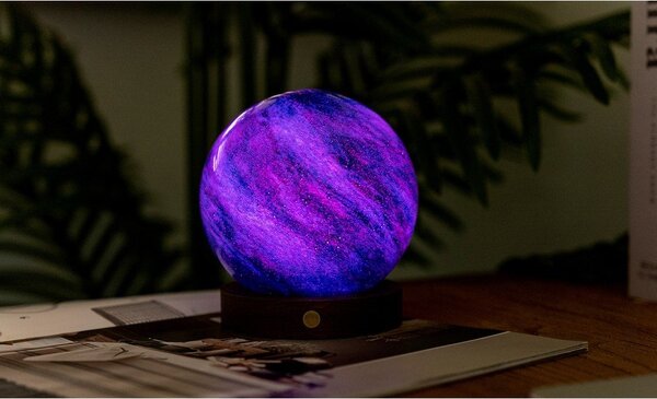 Светлинна декорация с USB в тъмно естествен цвят ø 12 cm Galaxy Breeze – Gingko