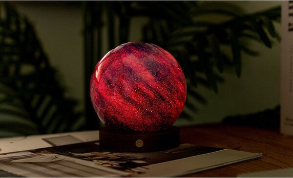 Светлинна декорация с USB в тъмно естествен цвят ø 12 cm Galaxy Breeze – Gingko