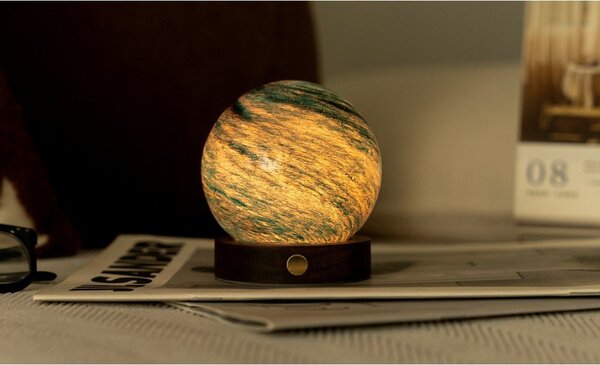 Тъмнокафява/в тъмно естествен цвят светлинна декорация с USB ø 8 cm Stellar Ocean – Gingko