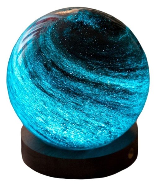 Тъмнокафява/в тъмно естествен цвят светлинна декорация с USB ø 8 cm Stellar Ocean – Gingko