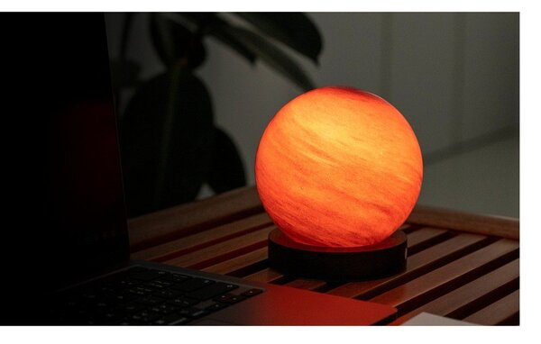 Тъмнокафява светлинна декорация с USB ø 12 cm Sand Storm – Gingko