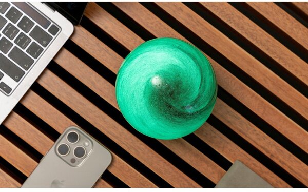 Тъмнокафява светлинна декорация с USB ø 12 cm Sand Storm – Gingko