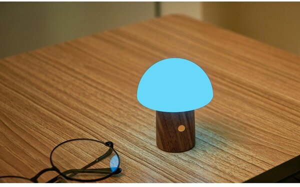 LED настолна лампа в бял и тъмно естествен цвят (височина 7 cm) Alice Mushroom – Gingko