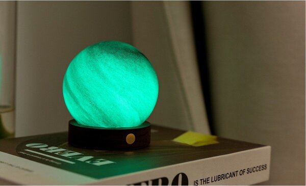 Тъмнокафява светлинна декорация с USB ø 8 cm Sand Storm – Gingko
