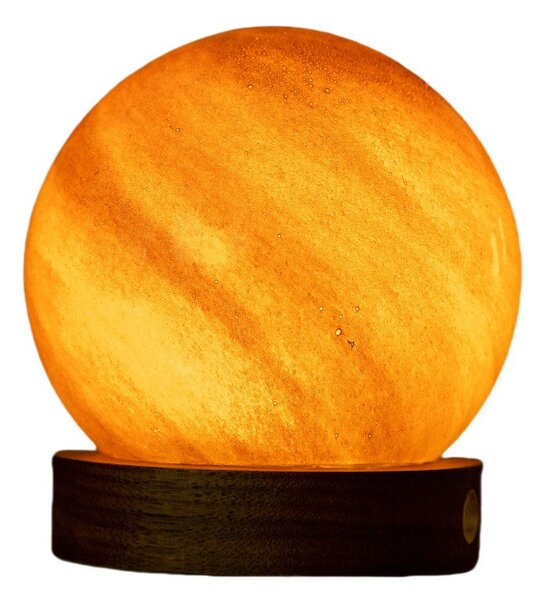 Тъмнокафява светлинна декорация с USB ø 8 cm Sand Storm – Gingko