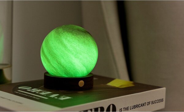 Тъмнокафява светлинна декорация с USB ø 8 cm Sand Storm – Gingko