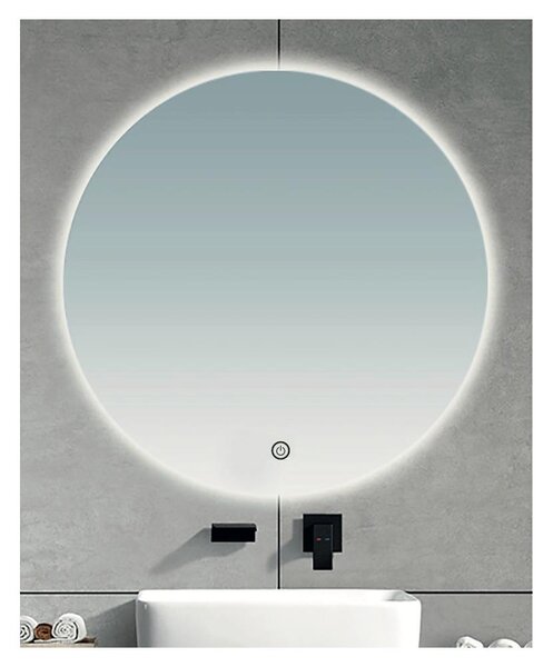 Brilagi - LED огледало за баня LUNA LED/19W/230V Ø 60 cm IP44 CRI 90, димируемо + CCT (регулируема цветна температура)
