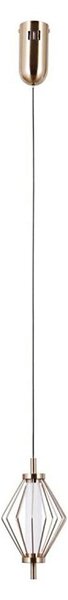 ITALUX PND-34403-1-HBR - LED полилей с кабелно окачване SEVILLA LED/5W/230V 3000K златен