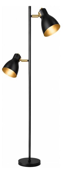 LED подова лампа 2xE27/7W/230V 2700K черна