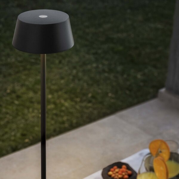 Ideal Lux - LED регулируема сензорна лампа PURE LED/1,5W/3,7V CRI 90 IP54 черна