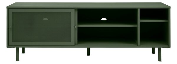 Тъмнозелена метална маса за телевизор 160x55 cm Veep – Unique Furniture