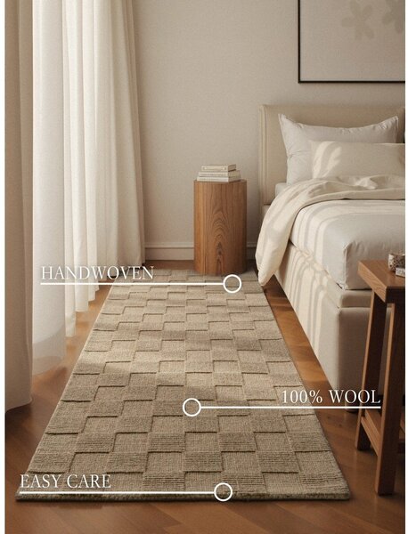 Кафява ръчно изработена вълнена пътека 80x200 cm Scala – Villeroy&Boch