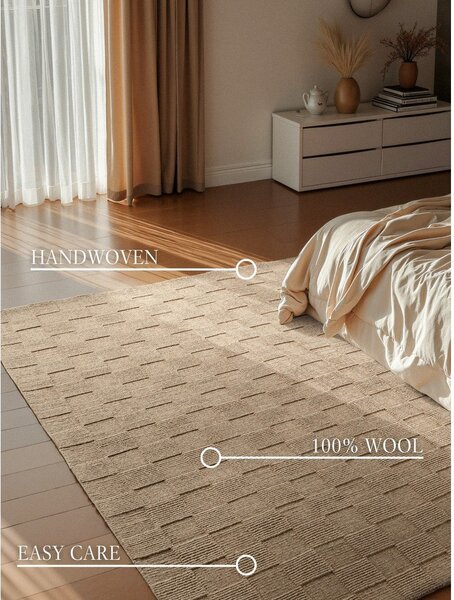 Кафяв ръчно изработен вълнен килим 120x170 cm Scala – Villeroy&Boch