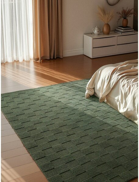 Тъмнозелен ръчно изработен вълнен килим 120x170 cm Scala – Villeroy&Boch