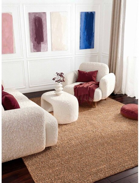 Бежов ръчно изработен килим от букле 120x170 cm Notting Hill Portobello – Ted Baker