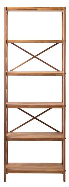 Стелаж от масивен дъб в естествен цвят 70x198 cm X-Shelf – Unique Furniture