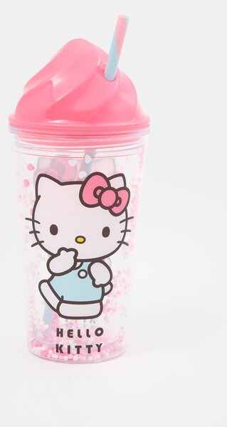 Sinsay - Чаша с капак и сламка Hello Kitty - многоцветен