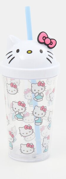 Sinsay - Чаша с капак и сламка Hello Kitty - многоцветен