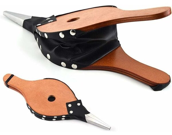 Ръчен мех за камина/барбекю Master Grill & Party MG119, 37.7 см, Винтидж дизайн, Кафяв