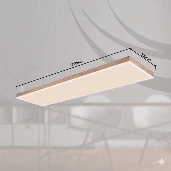 Globo 416080WWD5-CCT- LED димируема таванна лампа DORO LED/36W/230V 2700-6500K + с дистанционно управление кафява