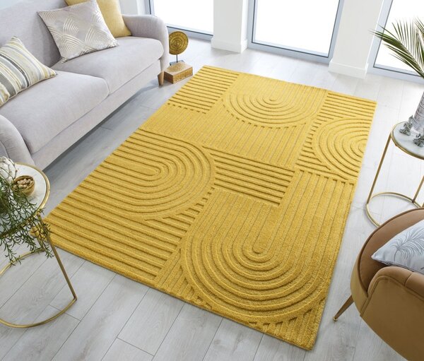 Килим Zen Garden Жълт Охра 160X230 см, Flair Rugs