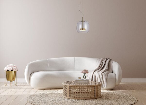 Висяща лампа CASTE PND-17760A-BRSS-CL ITALUX