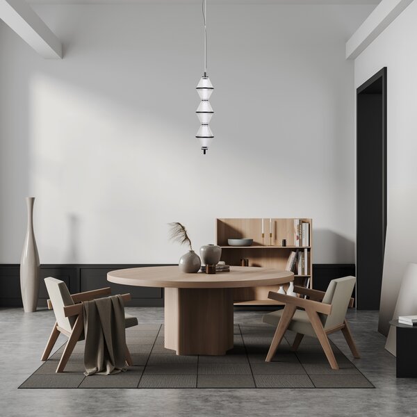 Висяща лампа FUENTE PND-34395-3V-BK ITALUX
