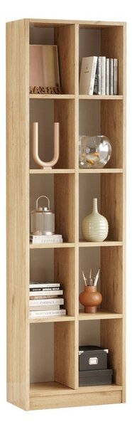 Библиотека, Otec, Pako World, естествен цвят, 51x25x180 см