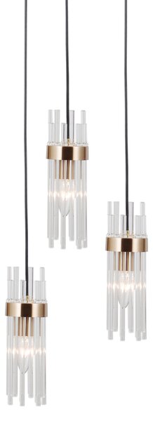Висяща лампа Taraso PND-40760-3-BK-HBR ITALUX