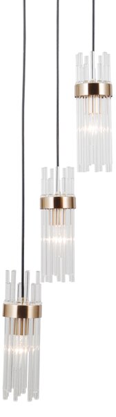Висяща лампа Taraso PND-40760-3-BK-HBR ITALUX