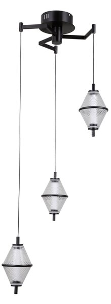 Висяща лампа FUENTE PND-34395-3-BK ITALUX