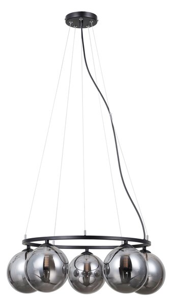 Висяща лампа MOLITE PND-1098-5R-BK ITALUX