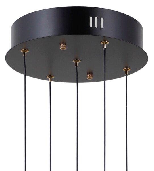 Висяща лампа MONTIELA PND-34374-5-BK ITALUX