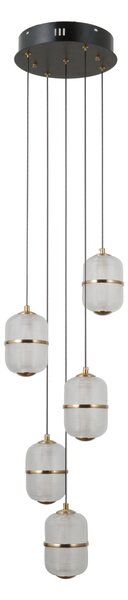 Висяща лампа ALANI PND-34375-5-BK ITALUX