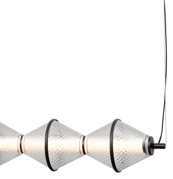 Висяща лампа FUENTE PND-34395-5-BK ITALUX