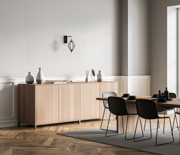 Стенна лампа SEVIL WL-34403-1-BK ITALUX
