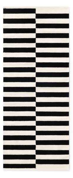 Черно-бял двустранна ръчно изработена вълнена пътека 80x200 cm Donna – Hanse Home