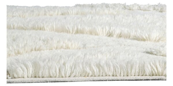 Бяла вълнена пътека подходяща за пране и ръчно изработена 70x200 cm Enkang Ivory – Lorena Canals