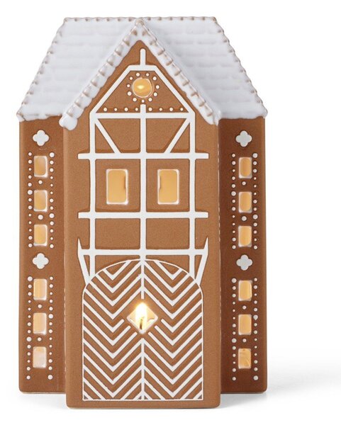 Керамичен свещник за чаена свещ Gingerbread Lighthouse – Kähler Design