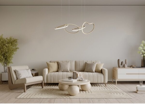 ITALUX PND-22412-S4-GD - LED полилей на кабел FONTE LED/60W/230V златен