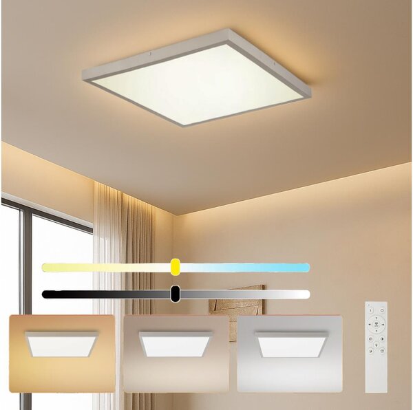 Brilagi - Димируемо LED осветително тяло за баня FRAME SMART LED/50W/230V 60x60 IP44 + дистанционно управление