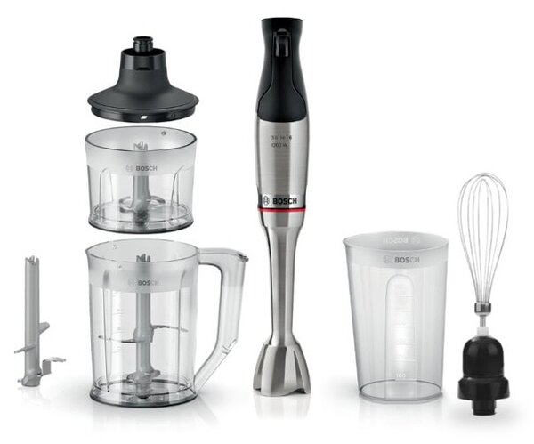 Пасатор Bosch MSM6M652, 1000W, безстепенен, 0.6 l обем на каната, QuattroBlade System Pro, черен