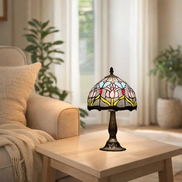 Brilagi - Tiffany витражна настолна лампа LORAS 1xE14/40W/230V