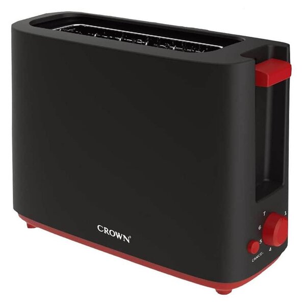 Тостер Crown CT50SNGL, тавичка за трохи, 500W