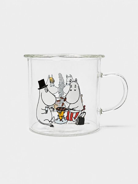 Sinsay - Стъклена чаша с дръжка The Moomins - многоцветен