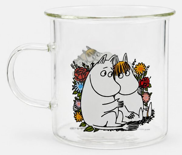 Sinsay - Стъклена чаша с дръжка The Moomins - многоцветен